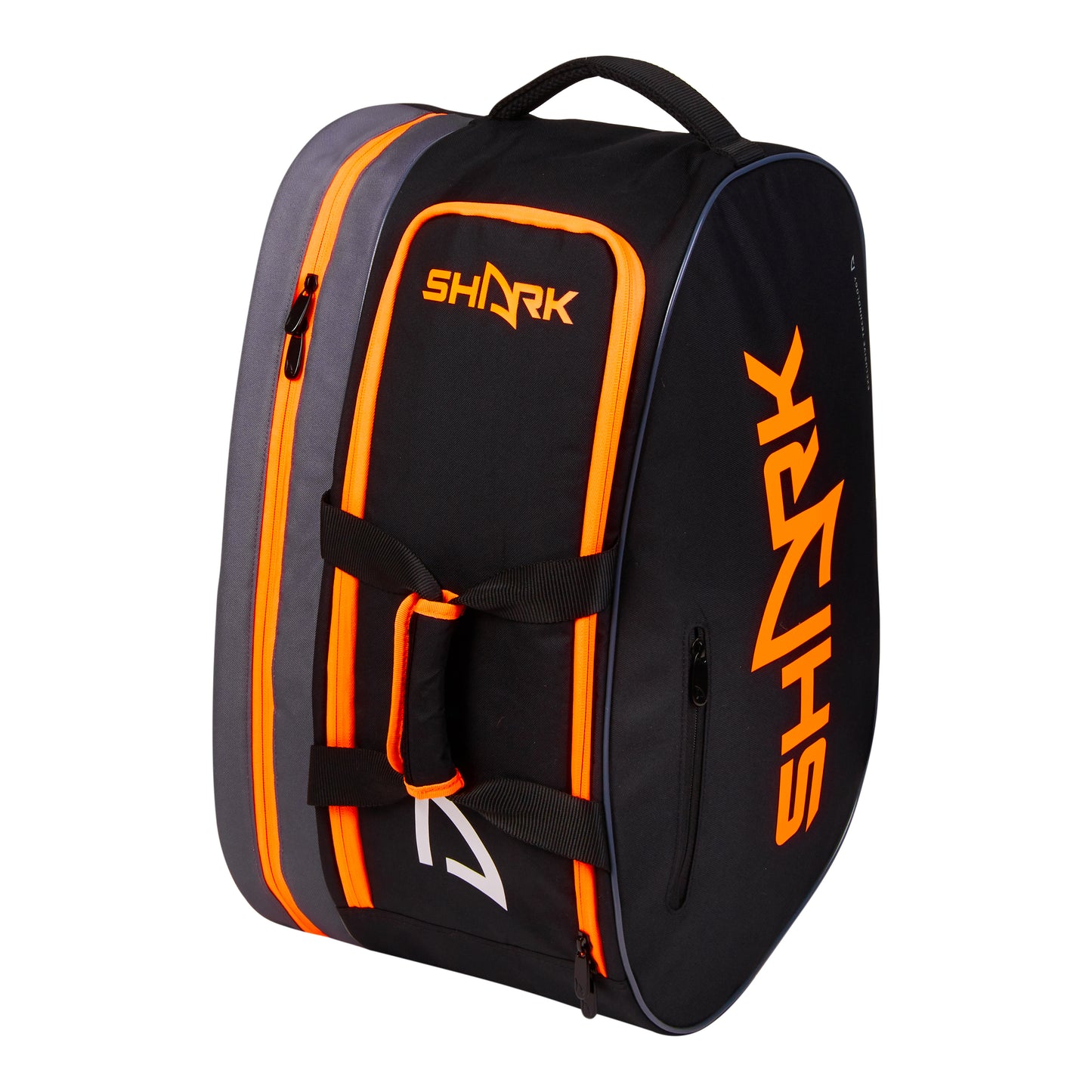 Shark Beach Tennis Bag - Black & Orange