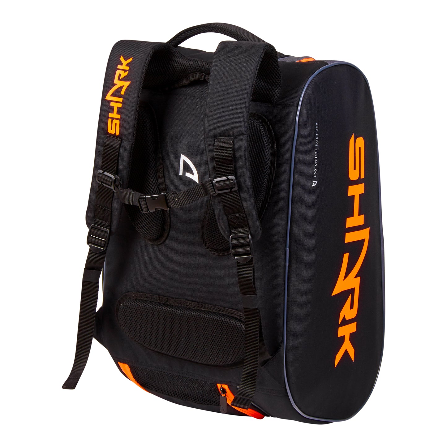 Shark Beach Tennis Bag - Black & Orange