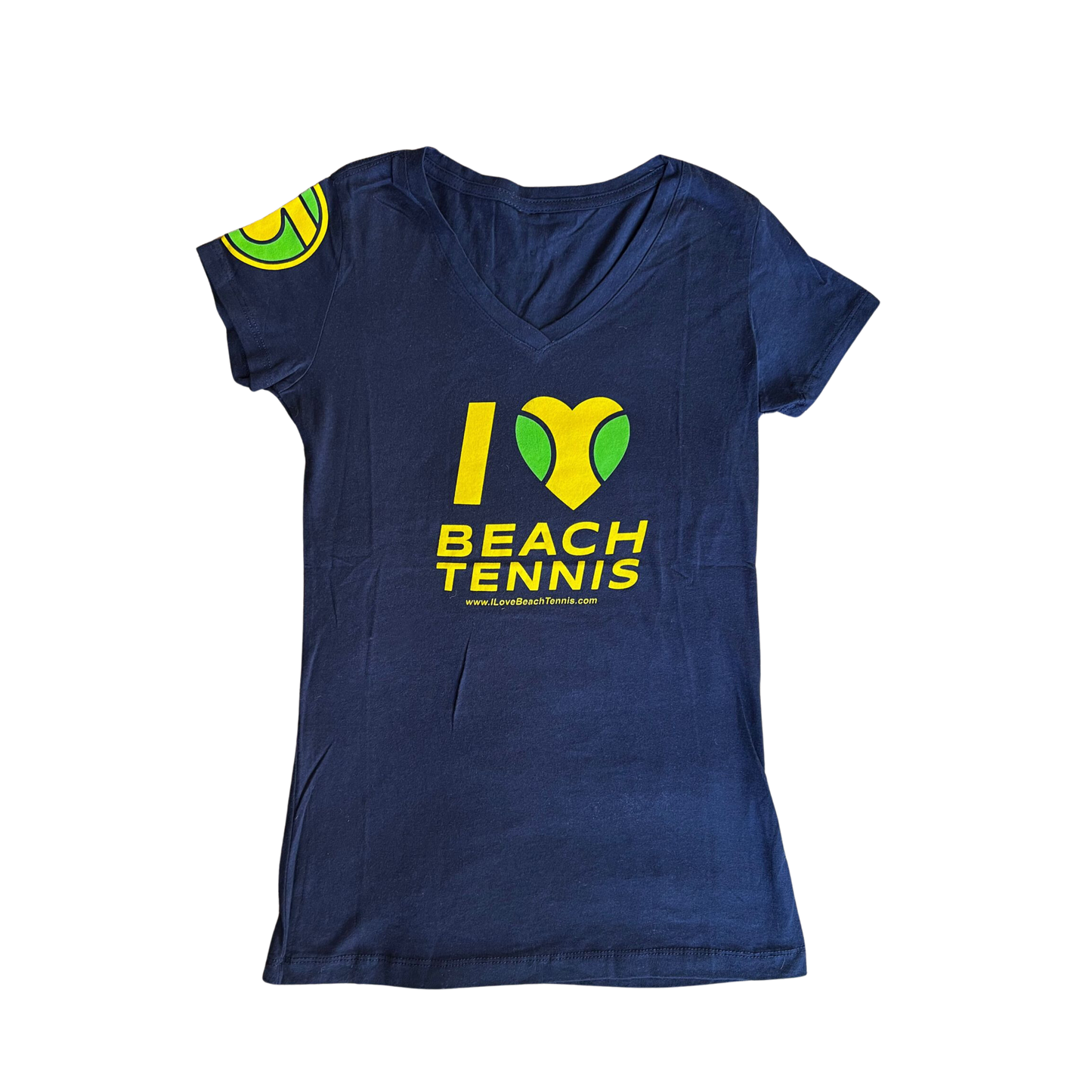 I ❤️ Beach Tennis V-Neck - Navy
