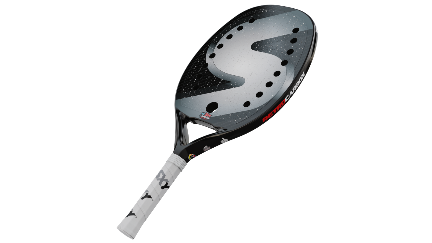 Retro Carbon Beach Tennis Paddle