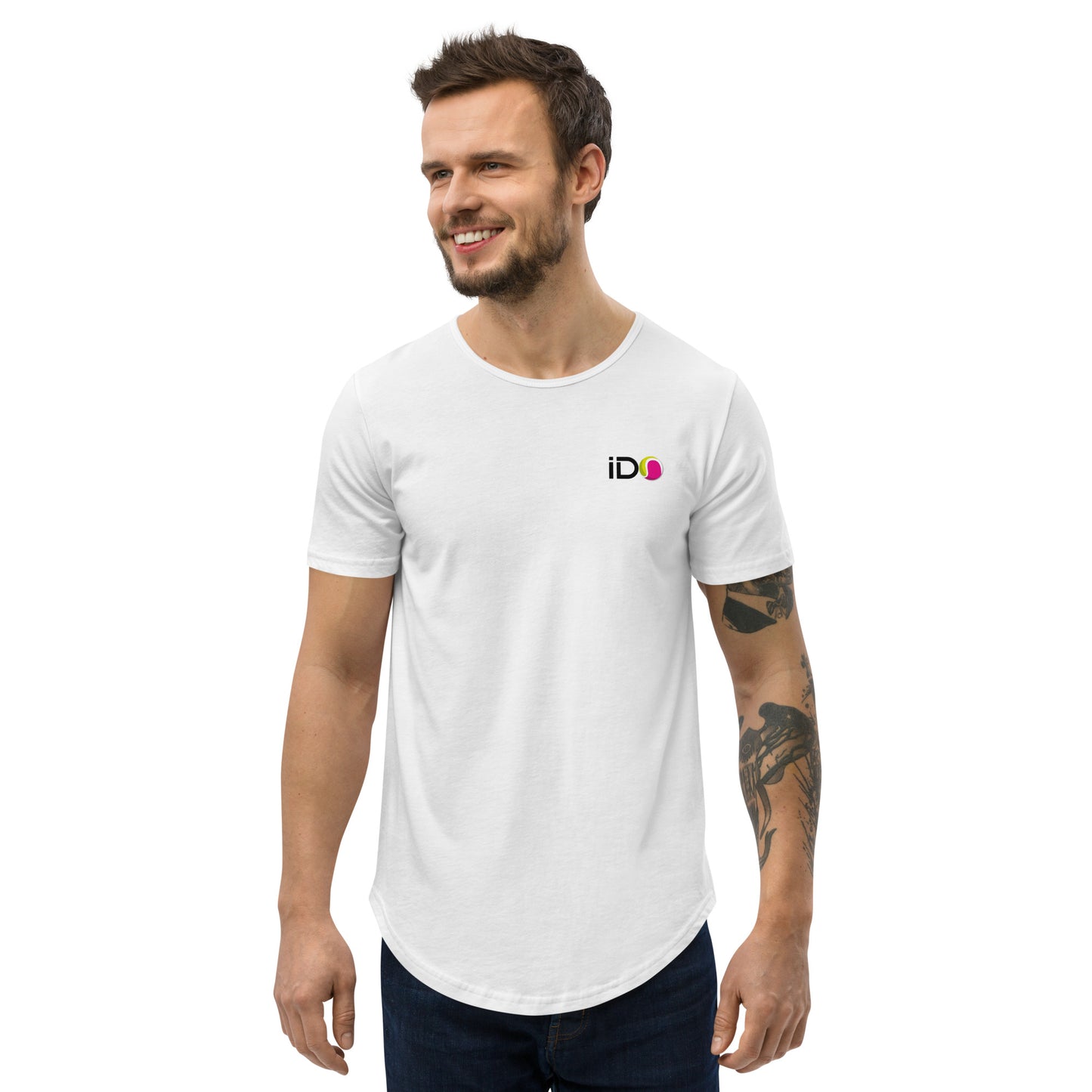 I Do Beach Tennis Official Men's Curved T-Shirt