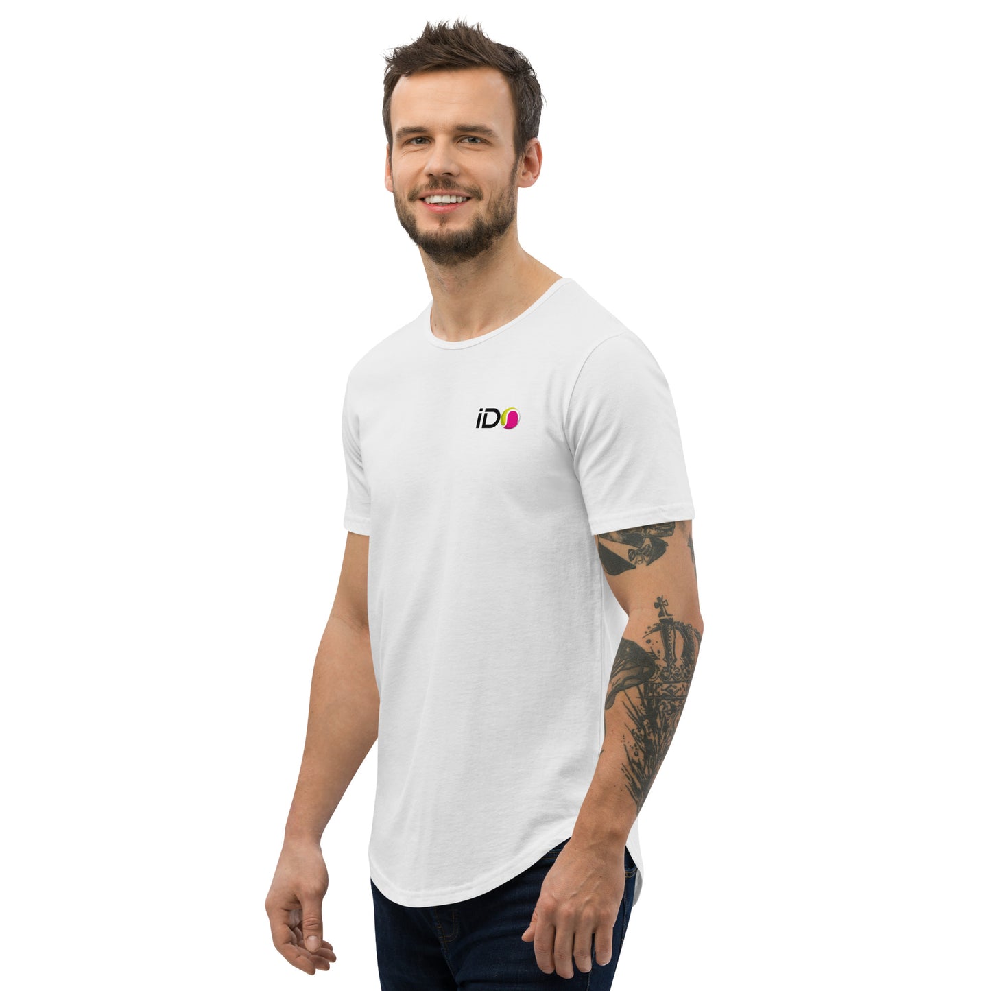 I Do Beach Tennis Official Men's Curved T-Shirt