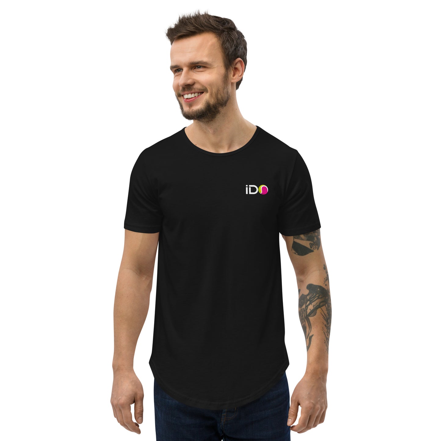 I Do Beach Tennis Official Men's Curved T-Shirt