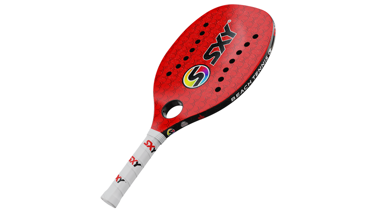 Red Hex 𝑮𝑻 Beach Tennis Paddle
