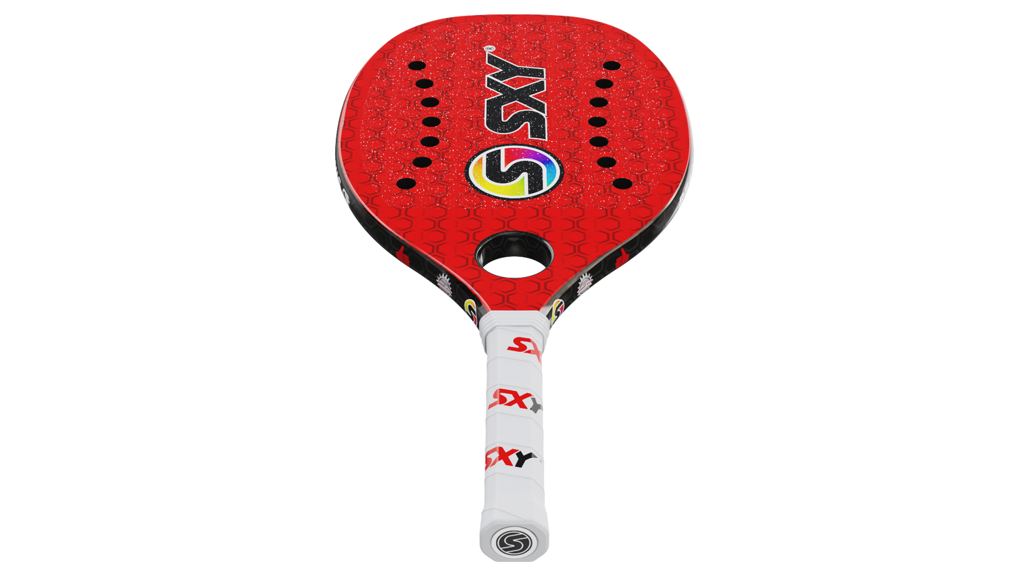Red Hex 𝑮𝑻 Beach Tennis Paddle
