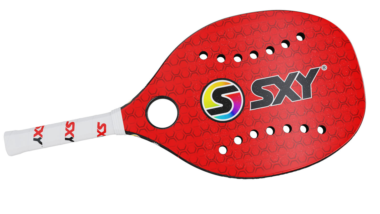 Red Hex 𝑮𝑻 Beach Tennis Paddle