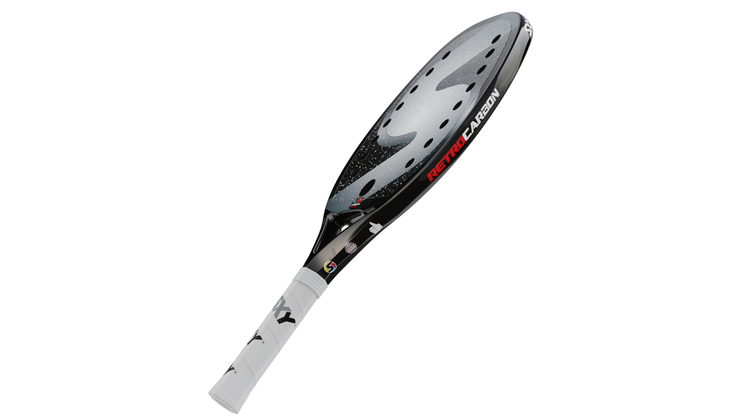 Retro Carbon Beach Tennis Paddle
