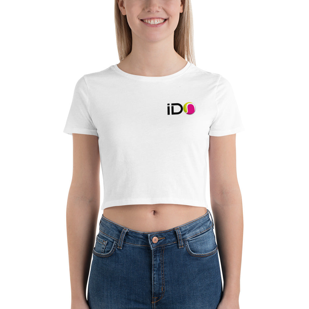 I Do Beach Tennis Official - Women’s Crop Tee